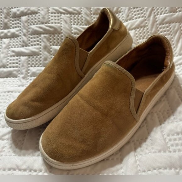 UGG Australia CAS Lady Size 9 Suede Leather Slip On Loafers Spring Fall Summer - Picture 2 of 10